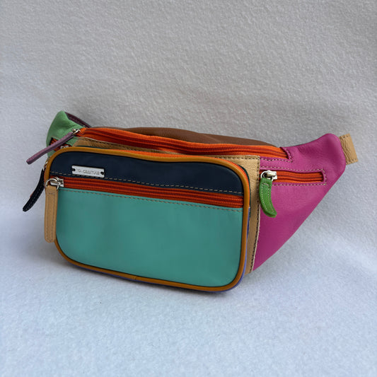 Riñonera RetroChic Analia Happy Colors · Piel · Pieza Única Núm. 19515