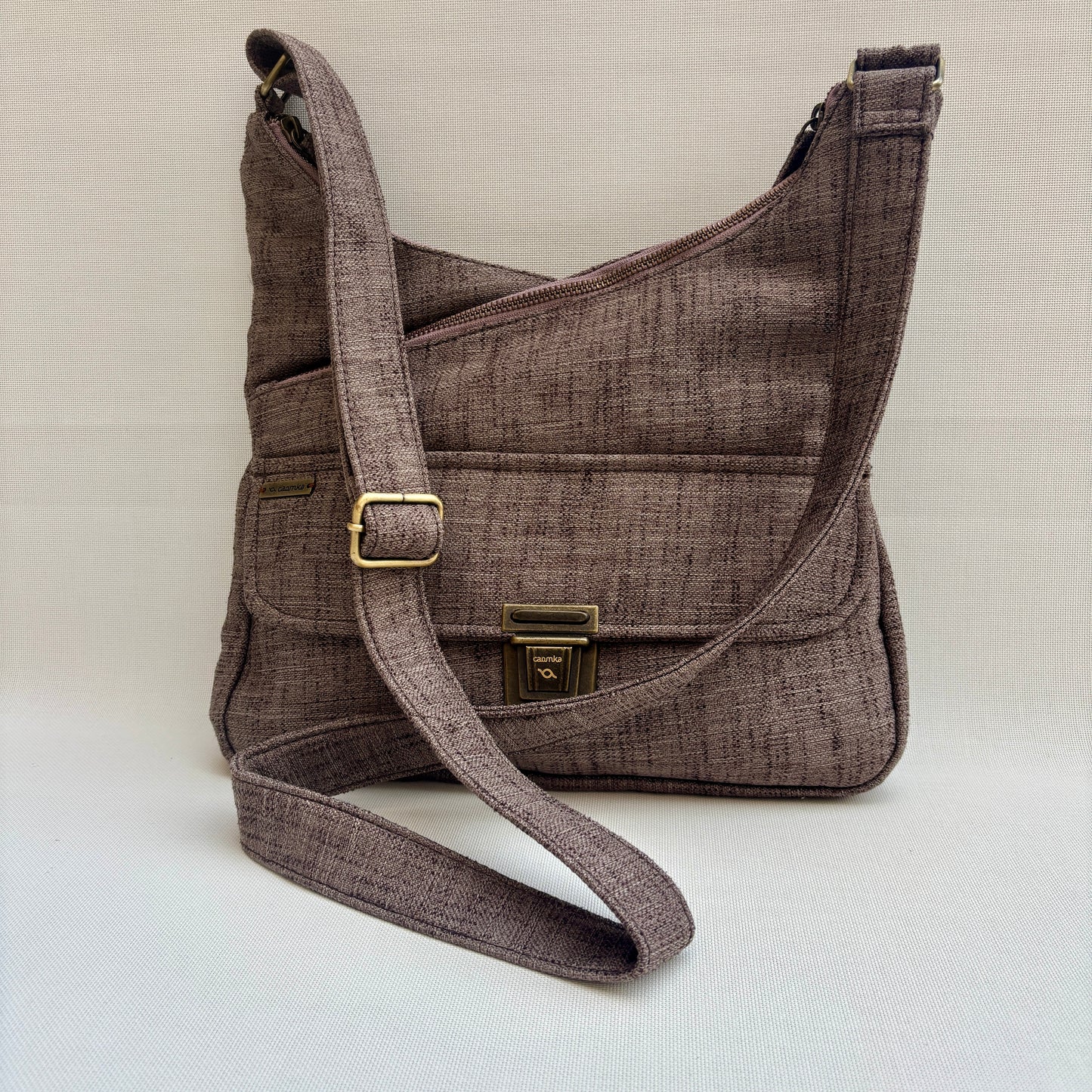 Bolso Bandolera Súper Caomka "Autumn Brown" · Pieza Exclusiva Núm. 17971