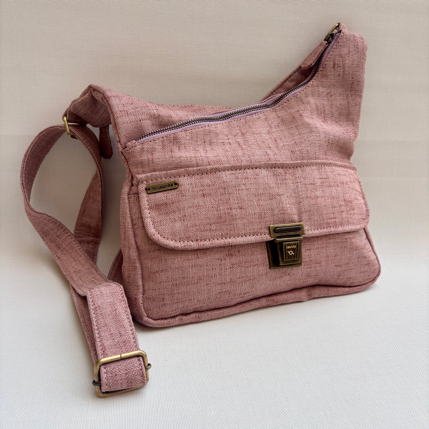 Bolso Bandolera Súper Caomka "Autumn Pink" · Pieza Exclusiva Núm. 17966