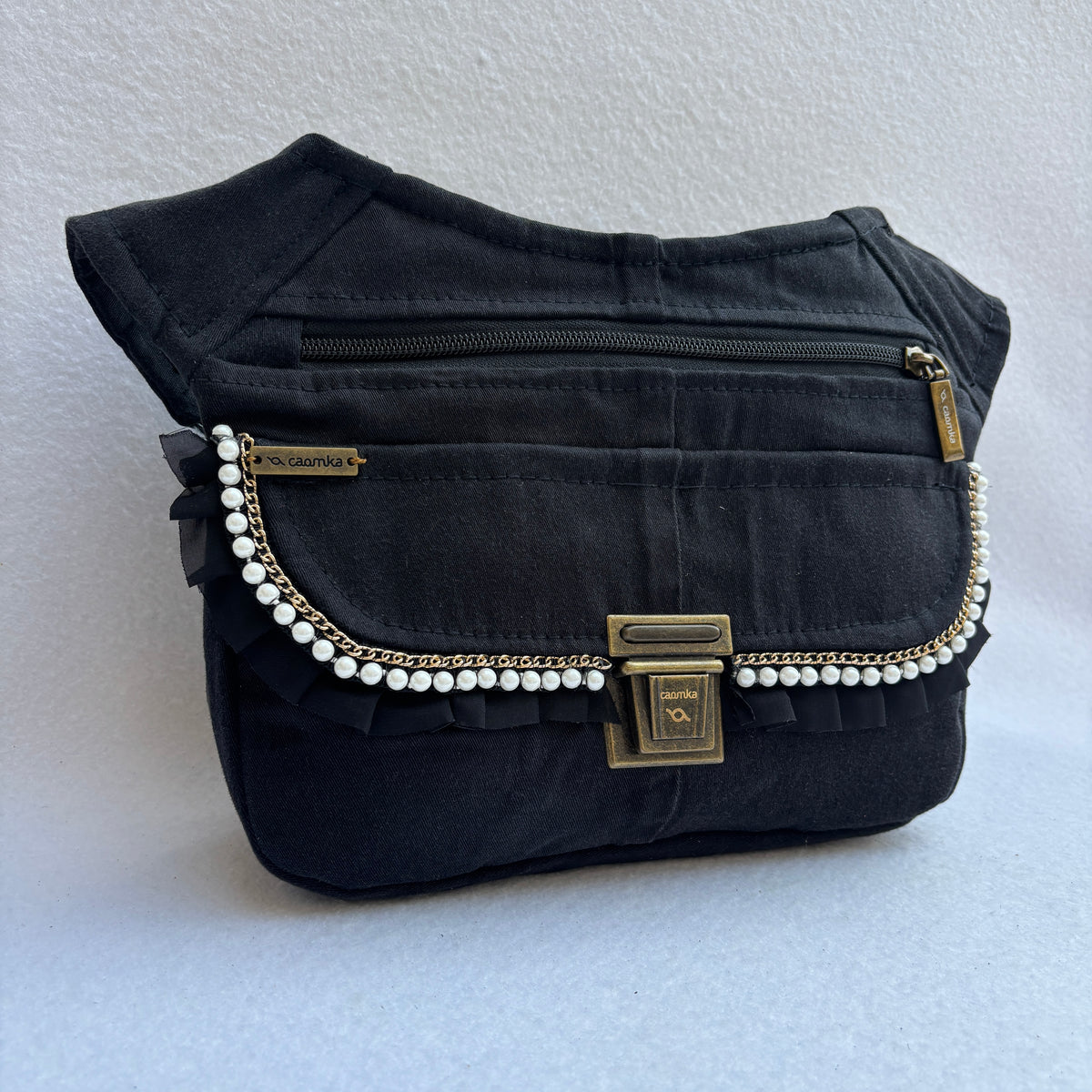 Riñonera Original "Jeans Elegant Top" ♻️ Jeans Recycled ♻️ · Pieza Única Núm. 19540