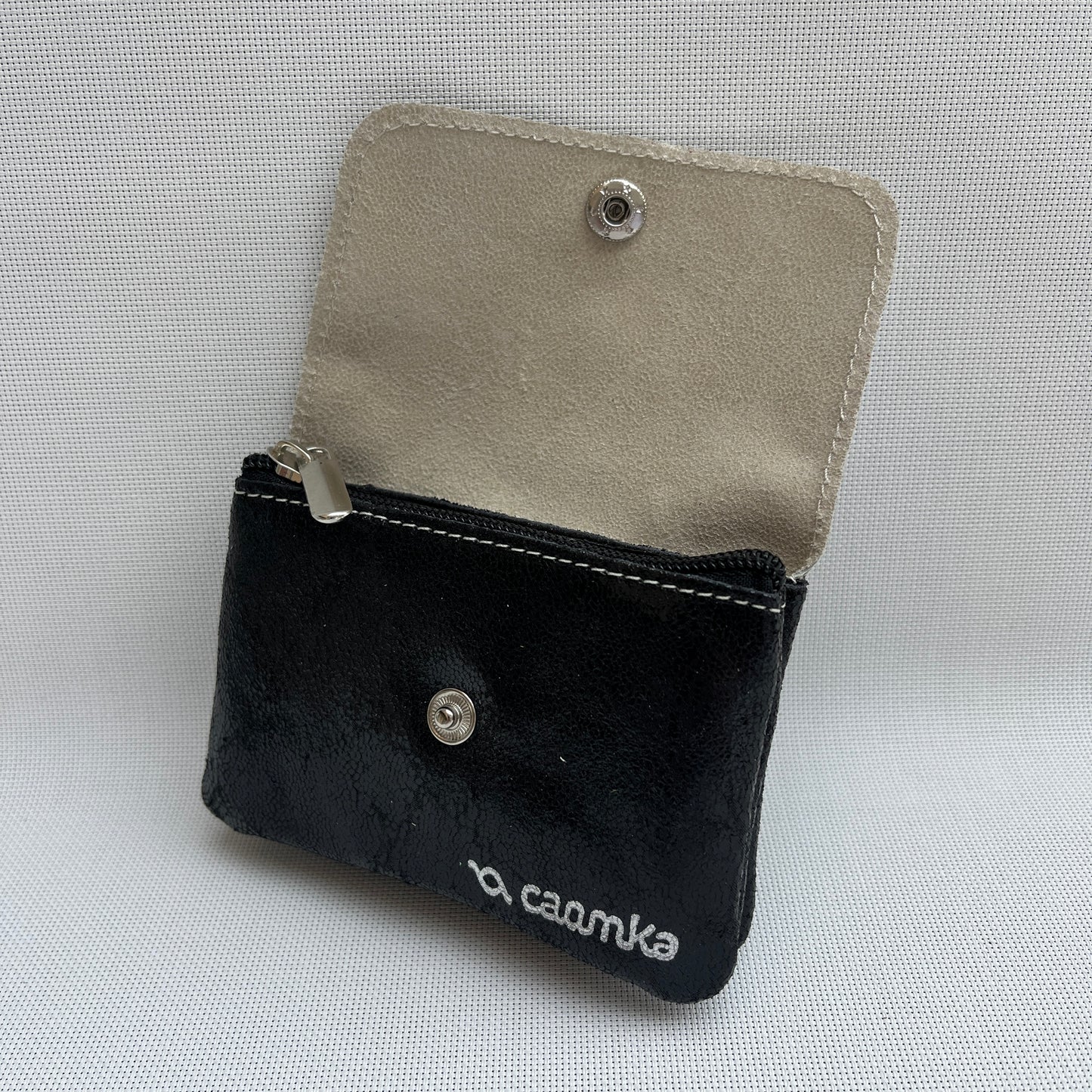 Monedero Sweet Caomka "Fantasy Black" · Piel - Cuero · Pieza Exclusiva Núm. 15477