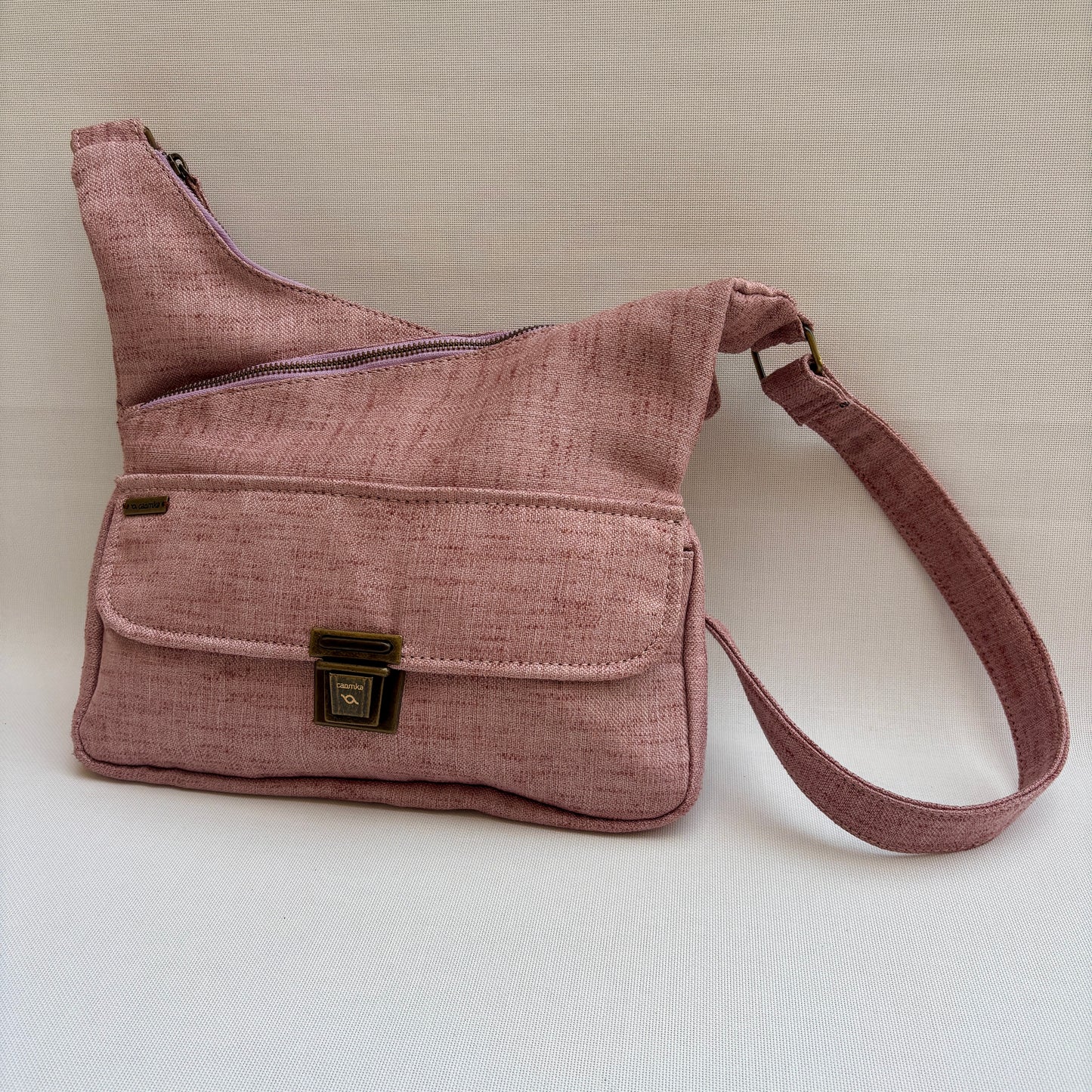 Bolso Bandolera Súper Caomka "Autumn Pink" · Pieza Exclusiva Núm. 17966