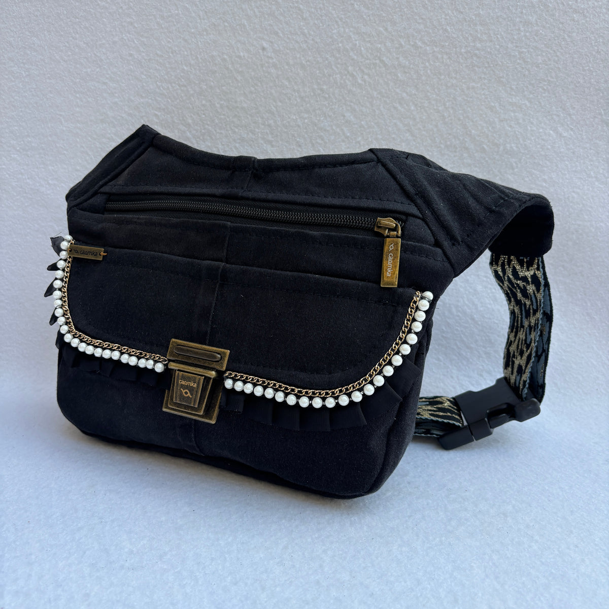 Riñonera Original "Jeans Elegant Top" ♻️ Jeans Recycled ♻️ · Pieza Única Núm. 19540