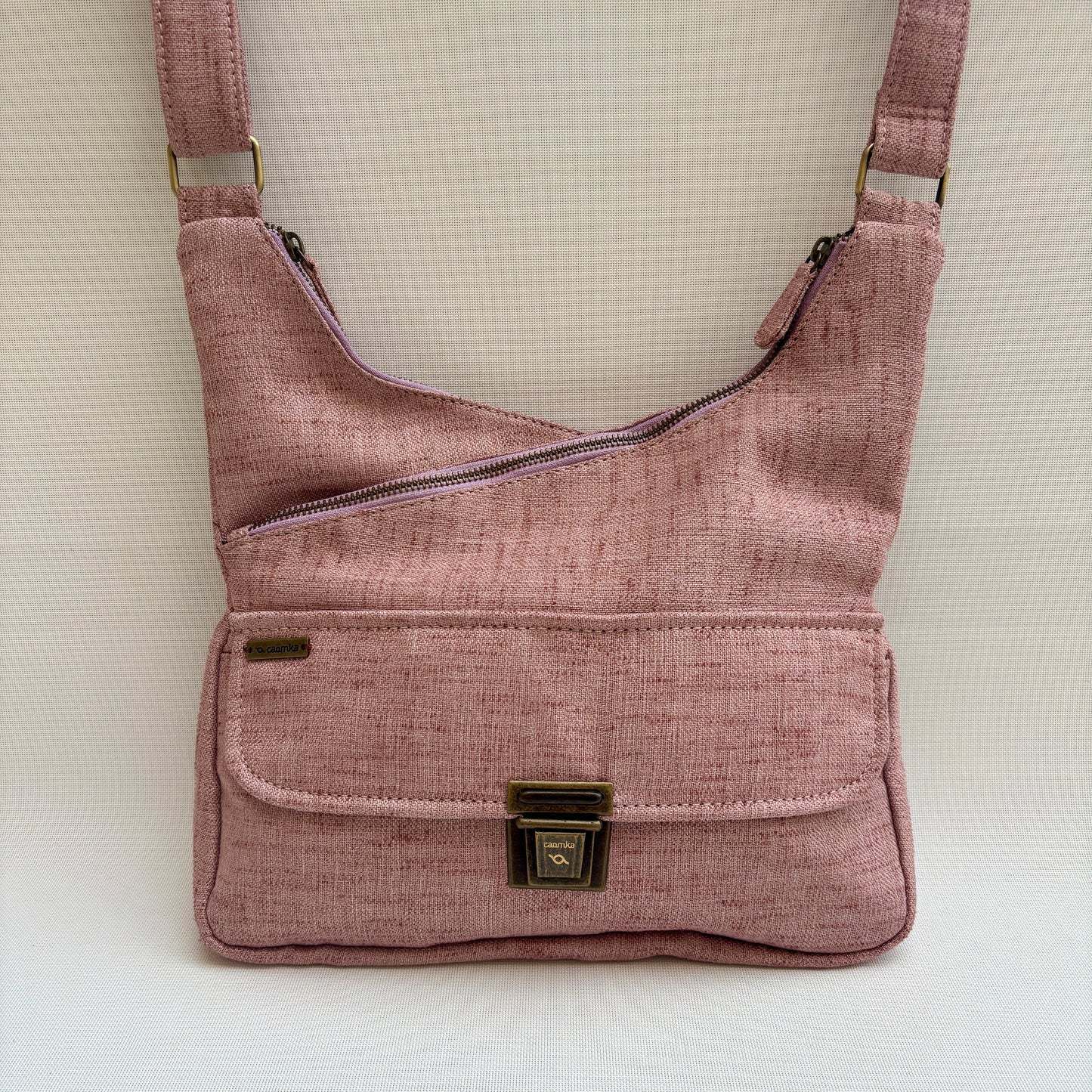 Bolso Bandolera Súper Caomka "Autumn Pink" · Pieza Exclusiva Núm. 17966