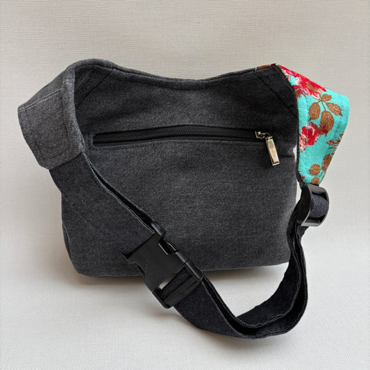 Riñonera "Special ♻️ Jeans Recycled ♻️  + Bolsillo trasero con cremallera · Pieza Única Núm. 18610