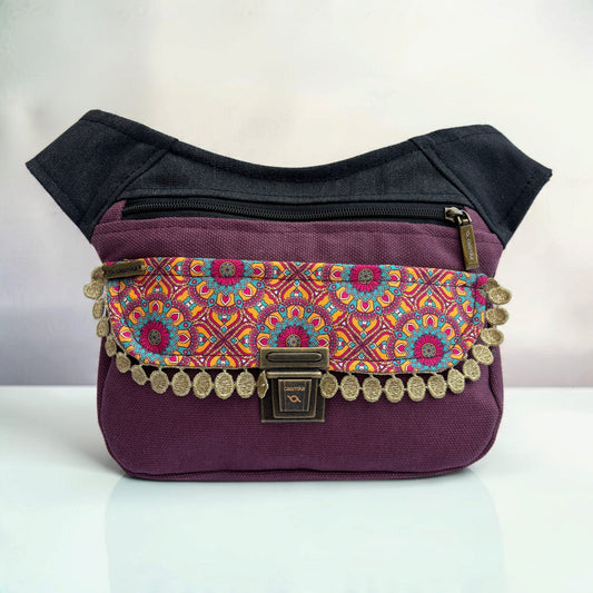 Riñonera Original "Special Elegant Mandalas Top" + Bolsillo trasero · Pieza Única Núm. 19620