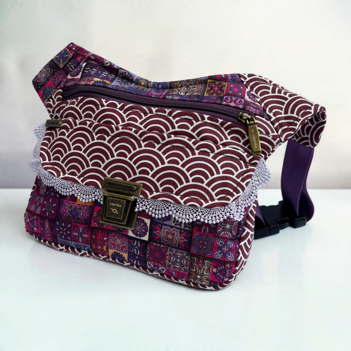 Riñonera Original "Special Patchwork" + Bolsillo trasero · Pieza Única Núm. 19622