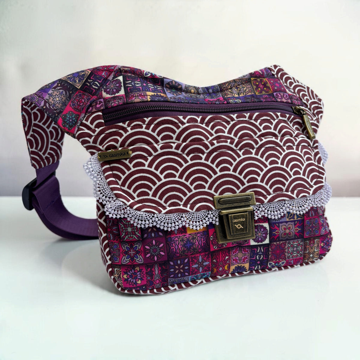 Riñonera Original "Special Patchwork" + Bolsillo trasero · Pieza Única Núm. 19622
