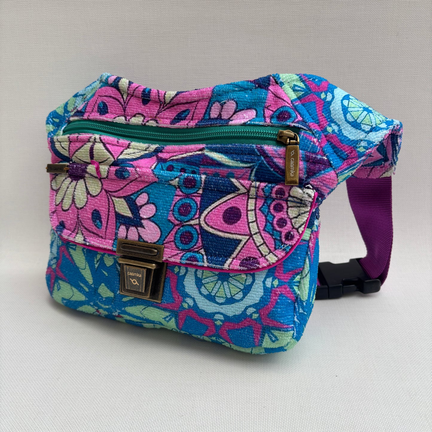 Riñonera "Spring Good Vibes III" + Bolsillo trasero · Pieza Única Núm. 17241