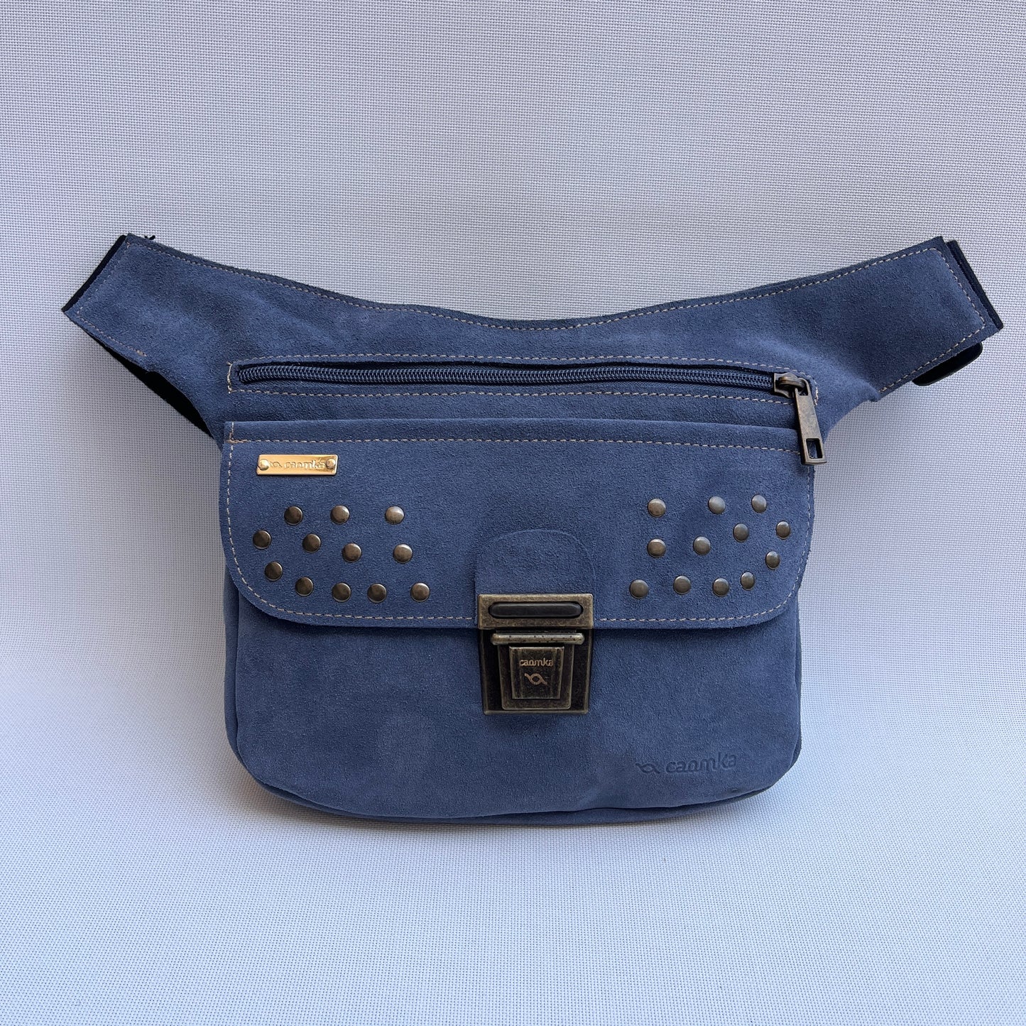 Riñonera PREMIUM Blue Jeans · Piel Serraje · Pieza Única Núm. 15532