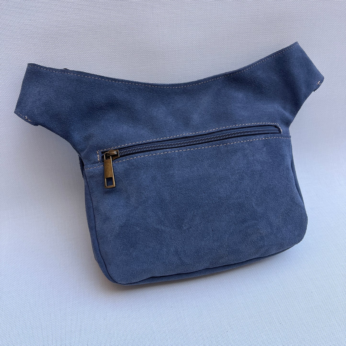 Riñonera PREMIUM Blue Jeans · Piel Serraje · Pieza Única Núm. 15532