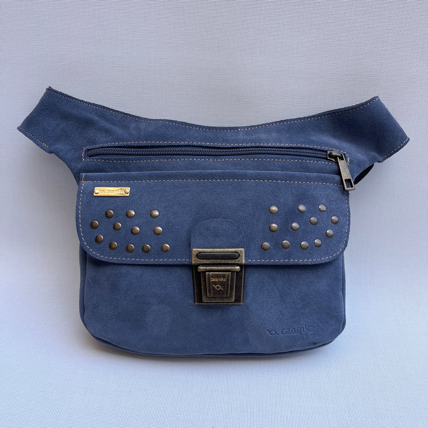 Riñonera PREMIUM Blue Jeans · Piel Serraje · Pieza Única Núm. 15532