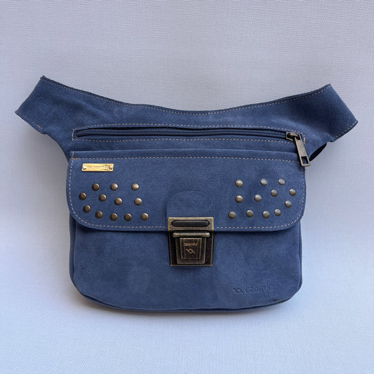 Riñonera PREMIUM Blue Jeans · Piel Serraje · Pieza Única Núm. 15532