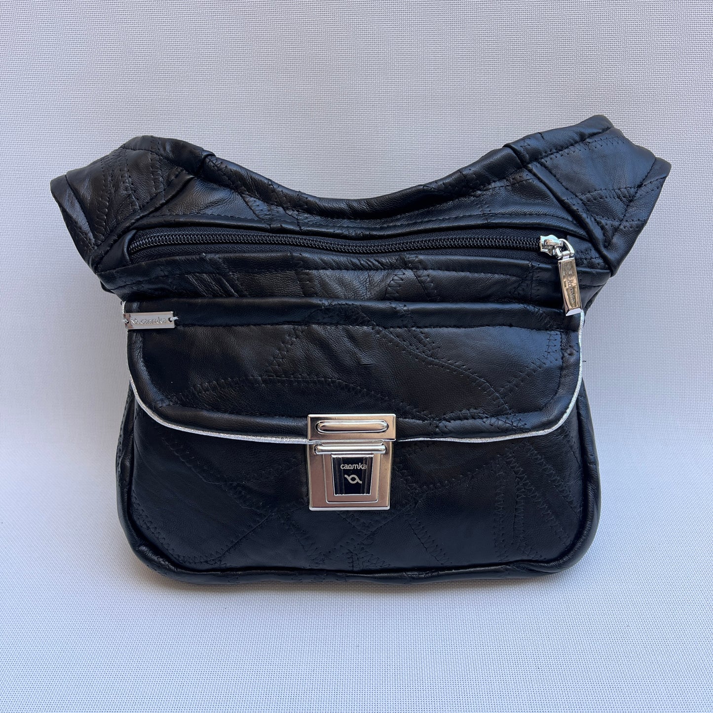 Patchwork Black Top Vintage & Silver · Piel / Cuero Vintage · Pieza Única Núm. 15522