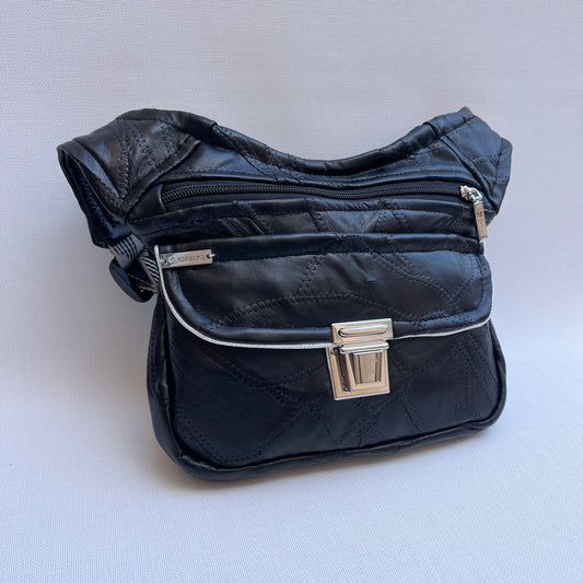 Patchwork Black Top Vintage & Silver · Piel / Cuero Vintage · Pieza Única Núm. 15522