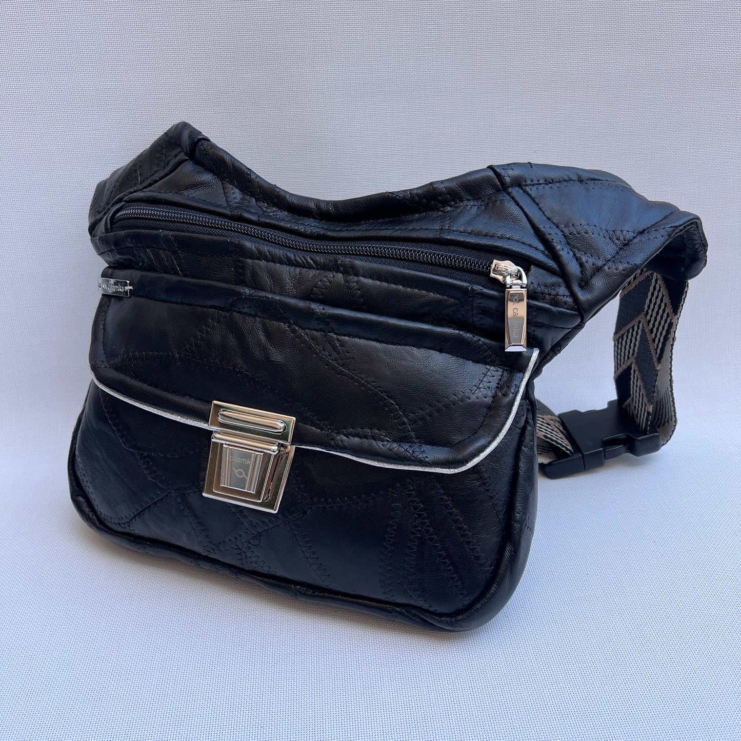 Patchwork Black Top Vintage & Silver · Piel / Cuero Vintage · Pieza Única Núm. 15522
