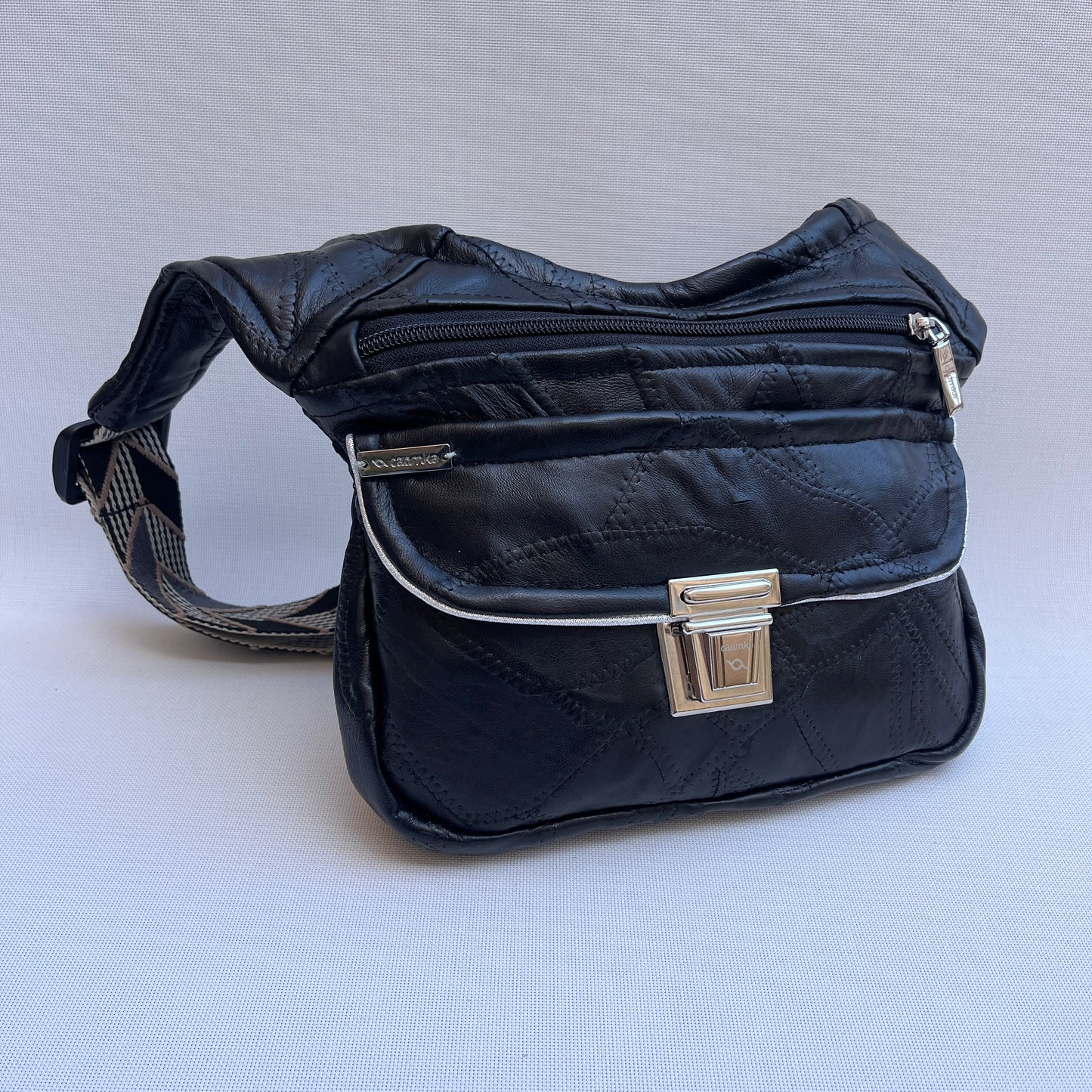 Patchwork Black Top Vintage & Silver · Piel / Cuero Vintage · Pieza Única Núm. 15522