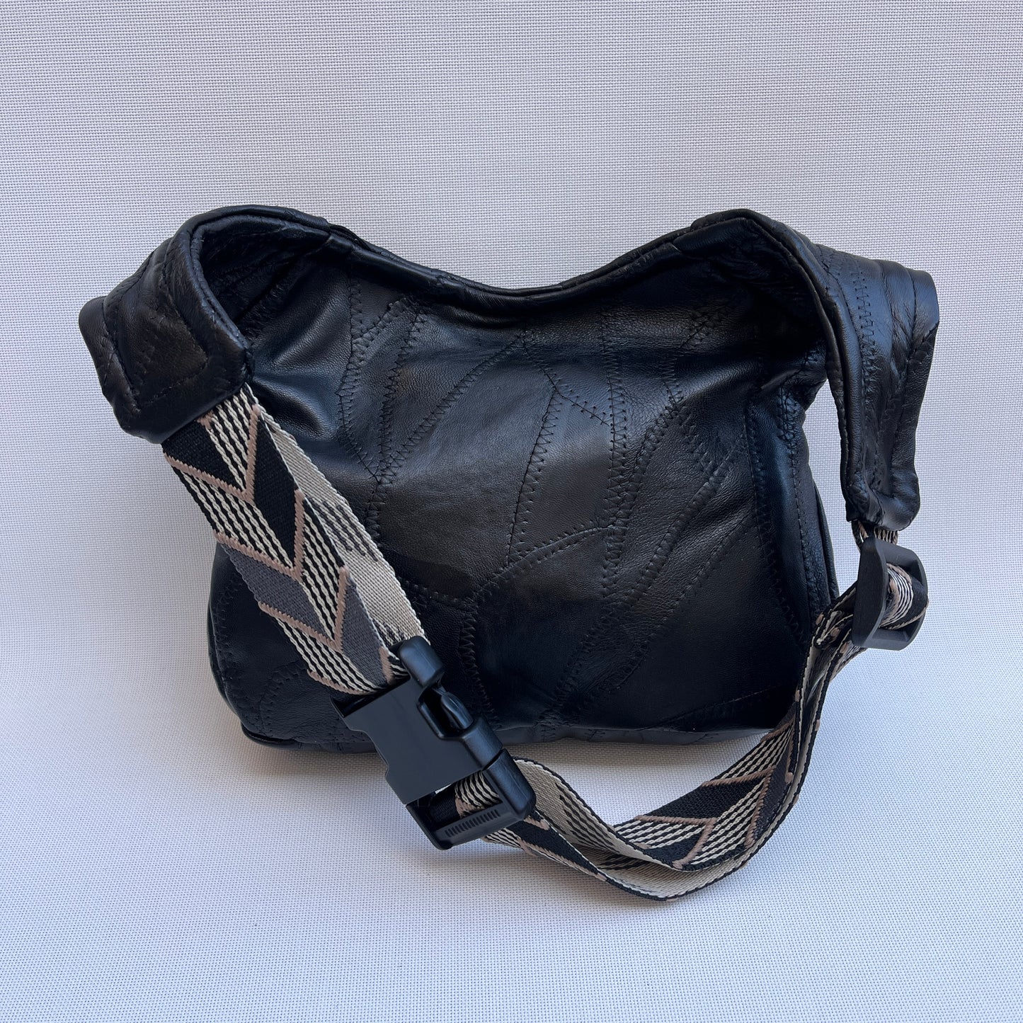 Patchwork Black Top Vintage & Silver · Piel / Cuero Vintage · Pieza Única Núm. 15522