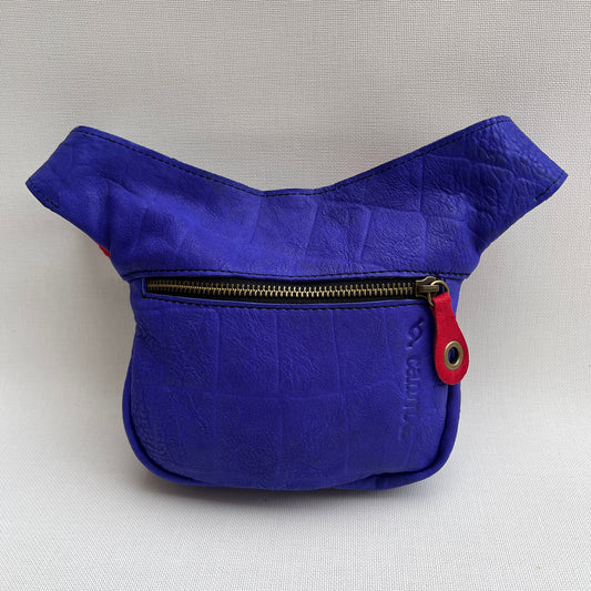 Mini Special Blue Embossed · Piel natural BioCuir® · Pieza Única Núm. 13896