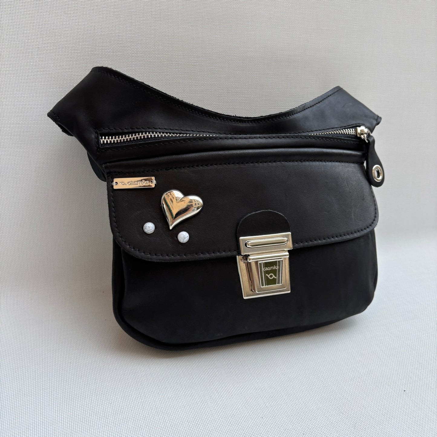 BioCuir Classic Black &amp; Silver BioCuir® Naturleder Exklusivstück Nr. 6678