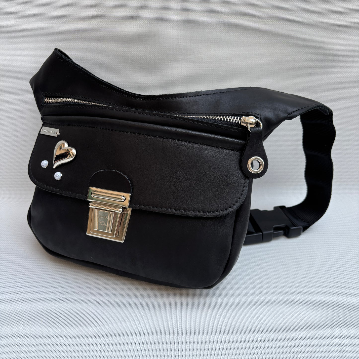BioCuir Classic Black &amp; Silver BioCuir® Naturleder Exklusivstück Nr. 6678