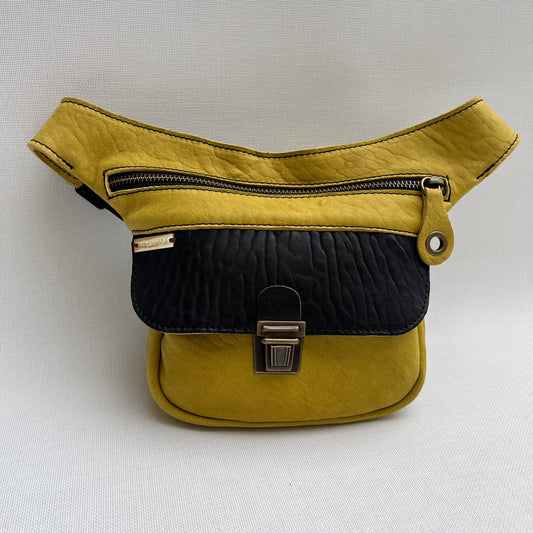 Mini Special Mustard & Old Gold · Piel natural BioCuir® · Pieza Única Núm. 13895