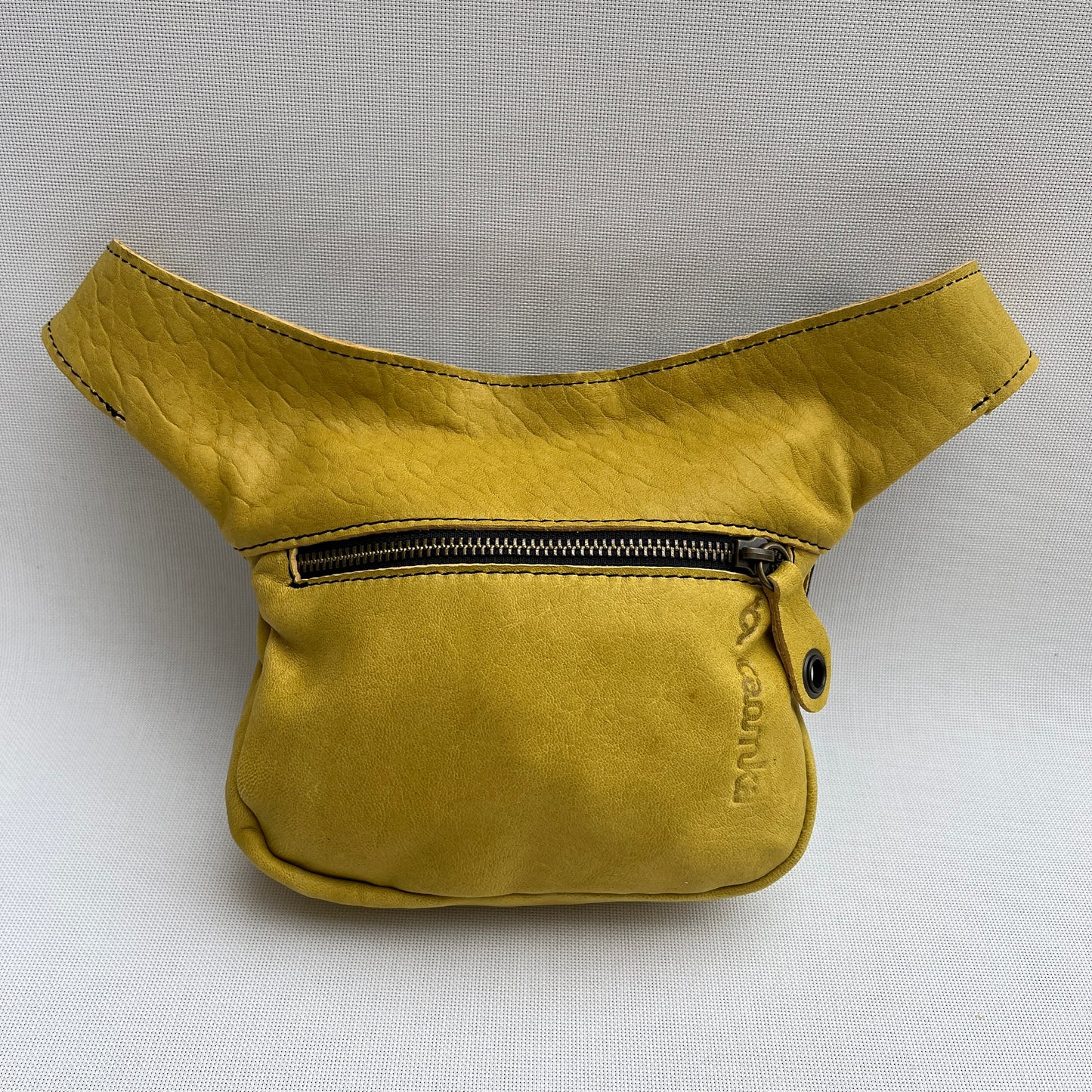 Mini Special Mustard & Old Gold · Piel natural BioCuir® · Pieza Única Núm. 13895