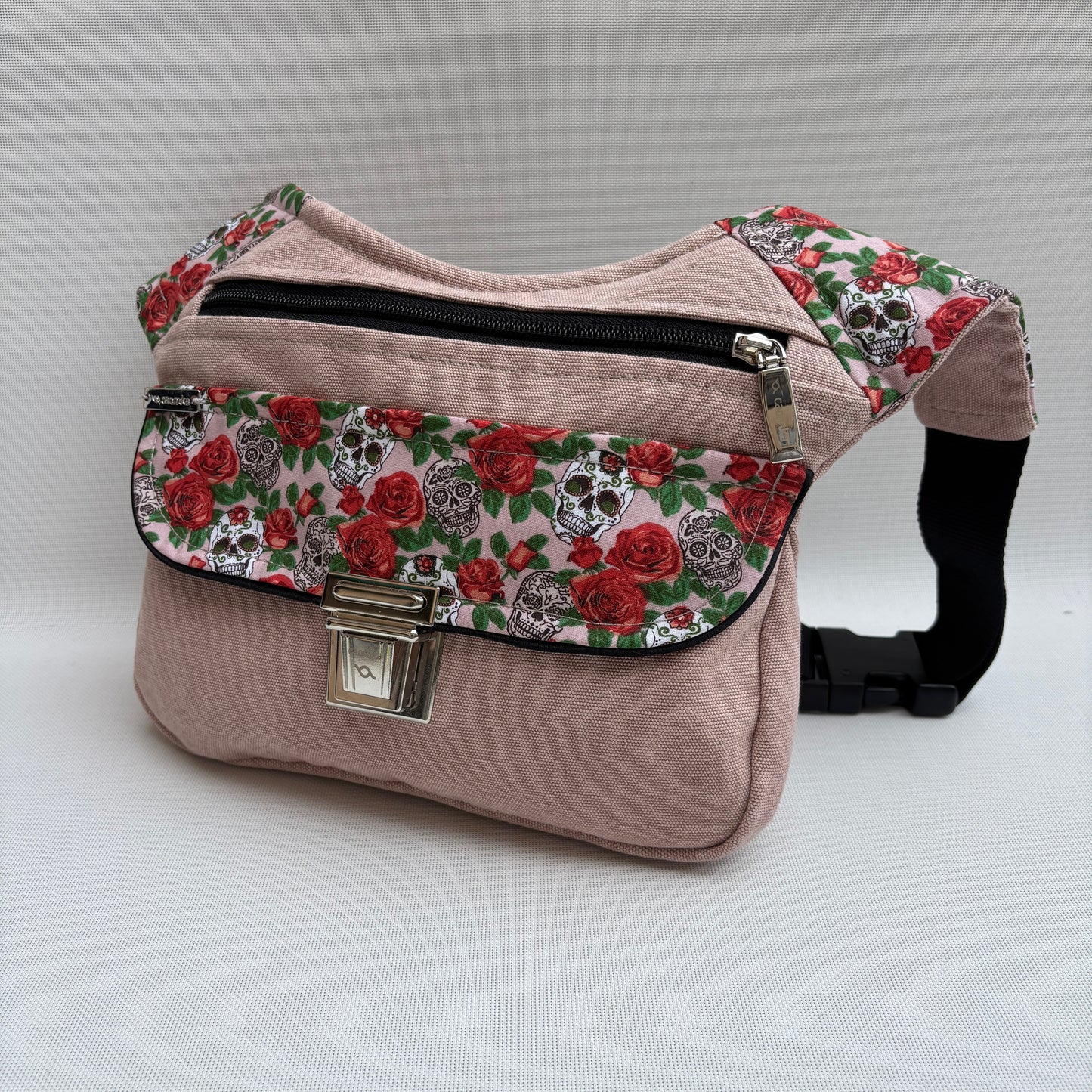 Special Pink & Roses & Skulls + Bolsillo trasero · Pieza Única Núm. 16428