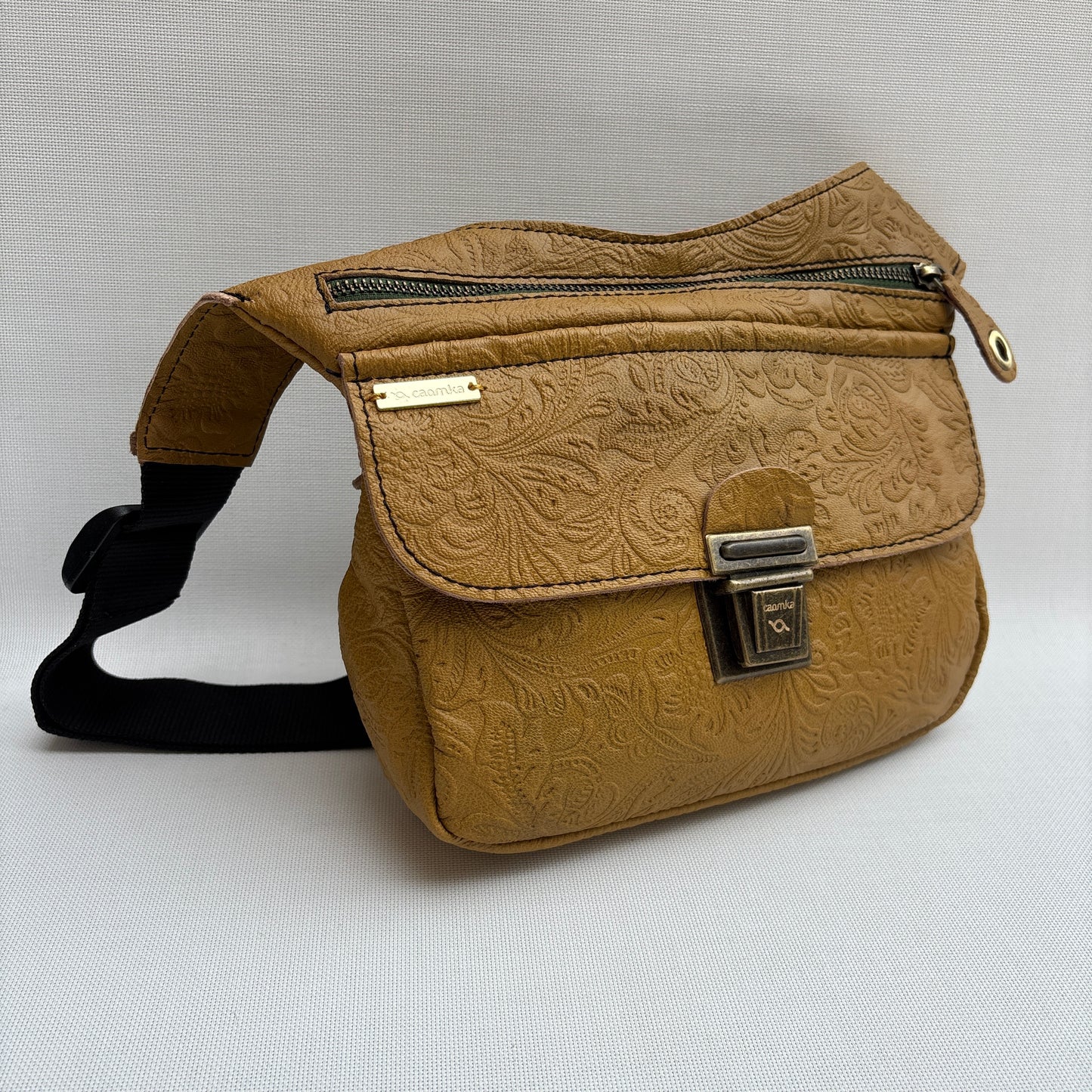 Classic Black Old Gold BioCuir® Naturleder Exklusivstück Nr. 13165