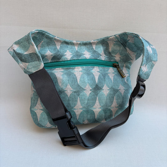 Riñonera "Special Blue Sea" + Bolsillo trasero · Impermeable ·Pieza Única Núm. 18764