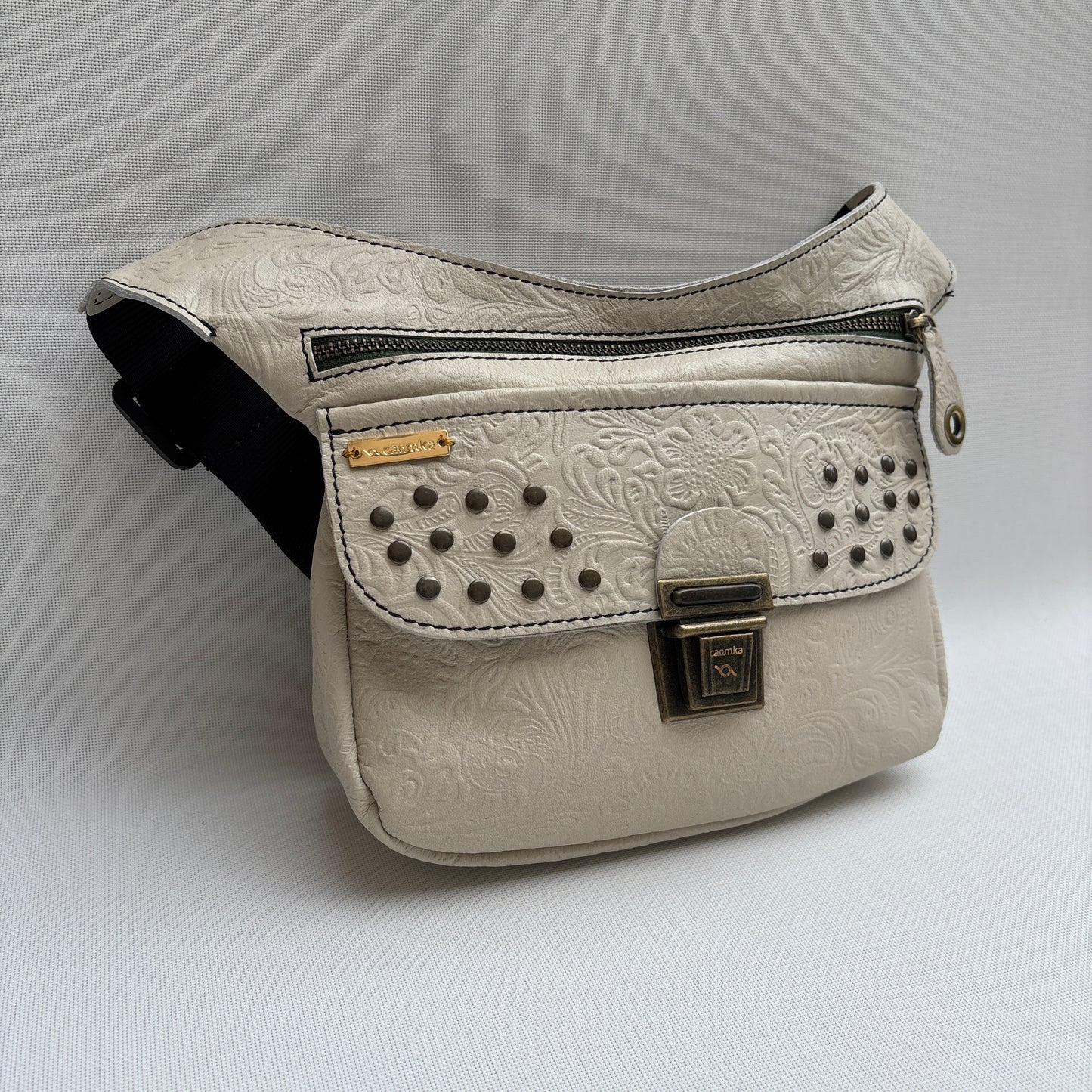 Classic Black Old Gold BioCuir® Naturleder Exklusivstück Nr. 13165