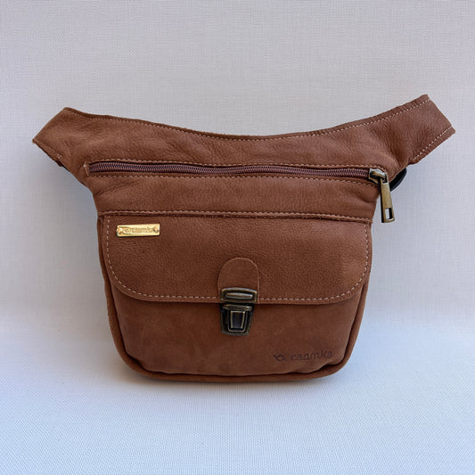 Riñonera "Mini Camel" · Piel Serraje · Pieza Exclusiva Núm. 14750
