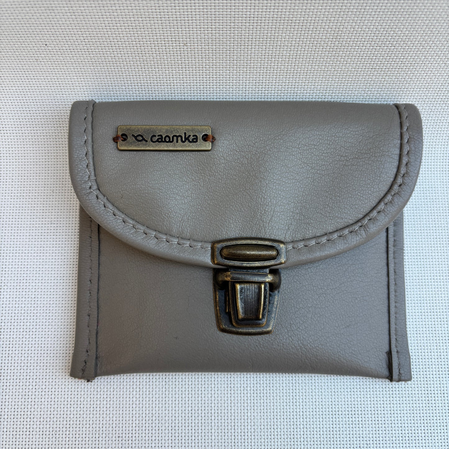 CAOMKA Coin Holder Natural BioCuir® Leather Exclusive Piece No. 12375