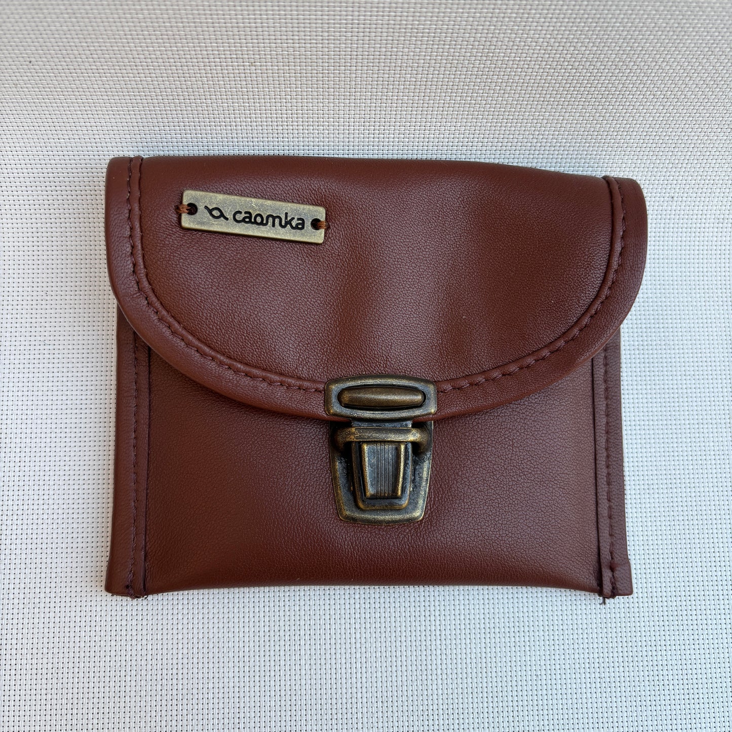 CAOMKA Coin Holder Natural BioCuir® Leather Exclusive Piece No. 12375