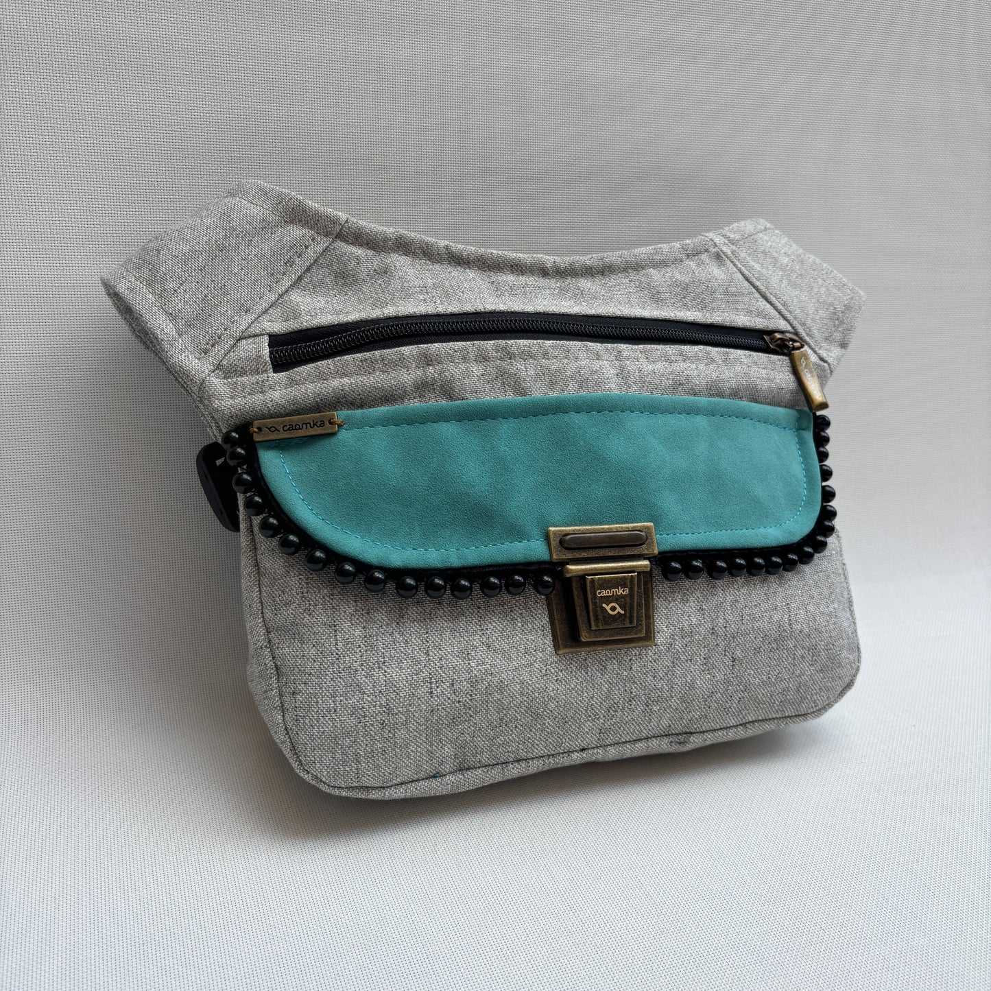 Riñonera "Soft Turquoise" · Pieza Única Núm. 18084