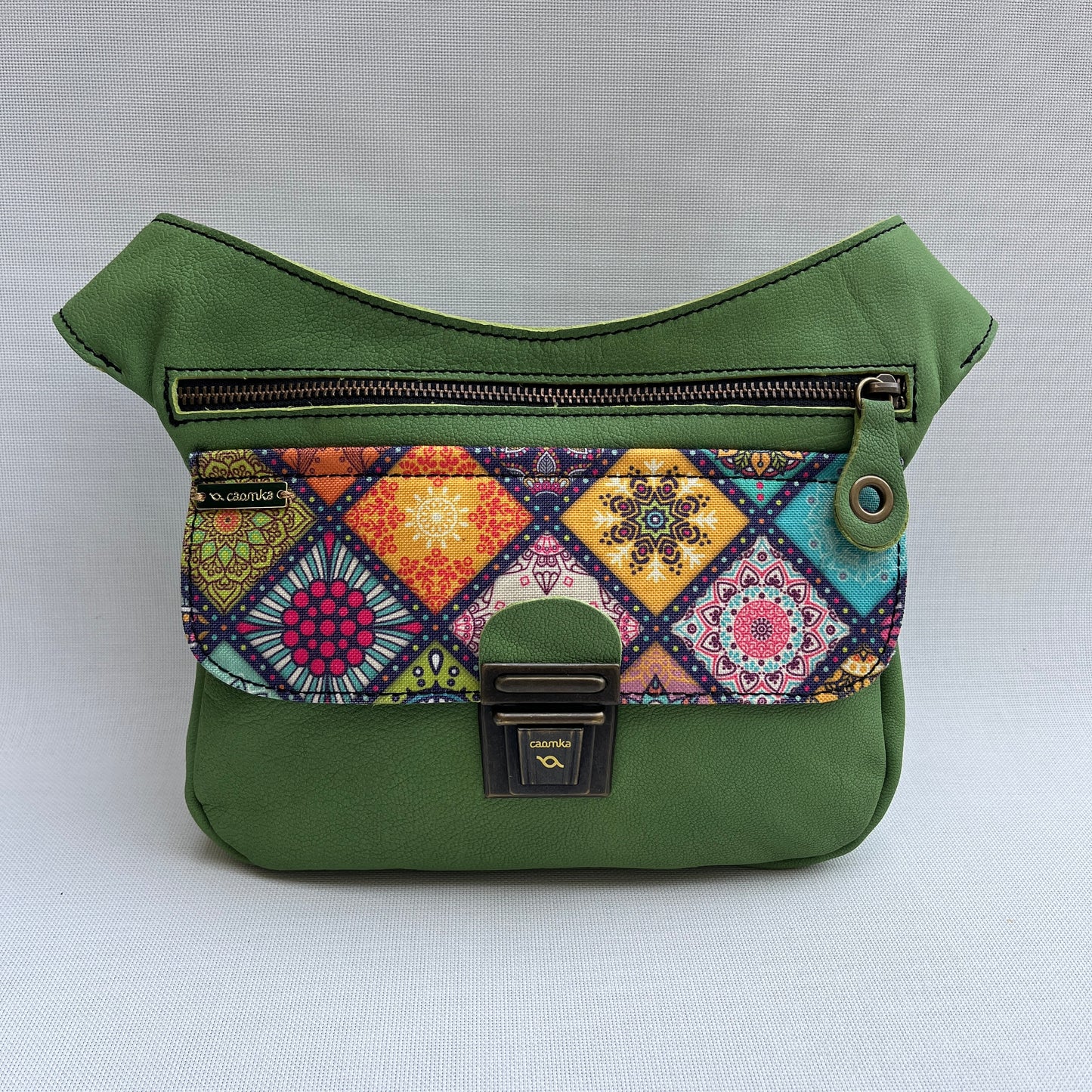 Special Green & Mandalas · Piel natural BioCuir® · Pieza Única Núm. 13893