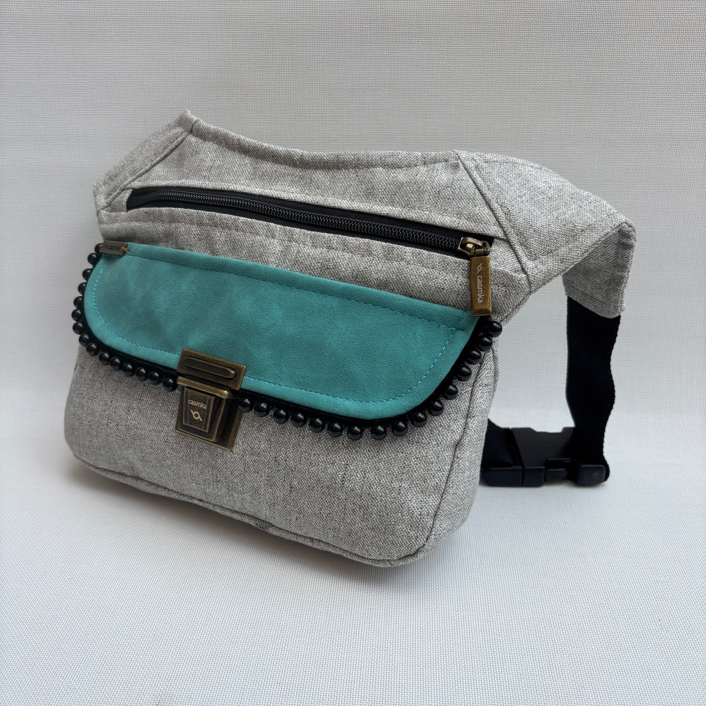 Riñonera "Soft Turquoise" · Pieza Única Núm. 18084