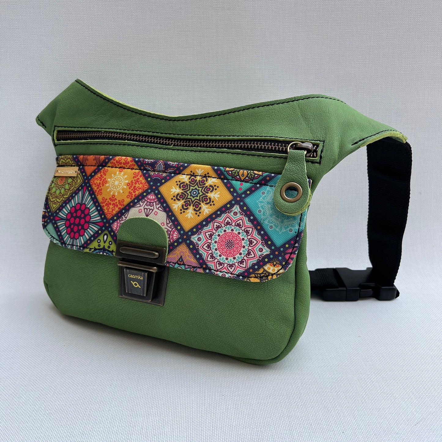 Special Green & Mandalas · Piel natural BioCuir® · Pieza Única Núm. 13893