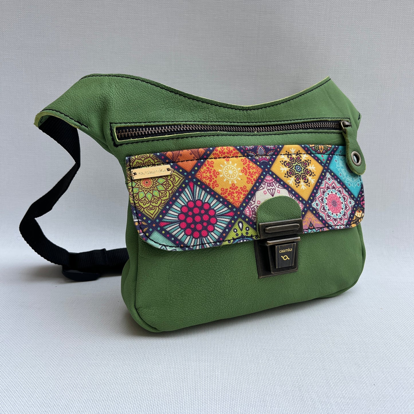 Special Green & Mandalas · Piel natural BioCuir® · Pieza Única Núm. 13893