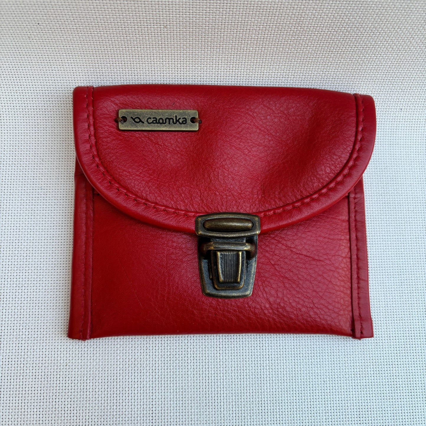 CAOMKA Coin Holder Natural BioCuir® Leather Exclusive Piece No. 12375