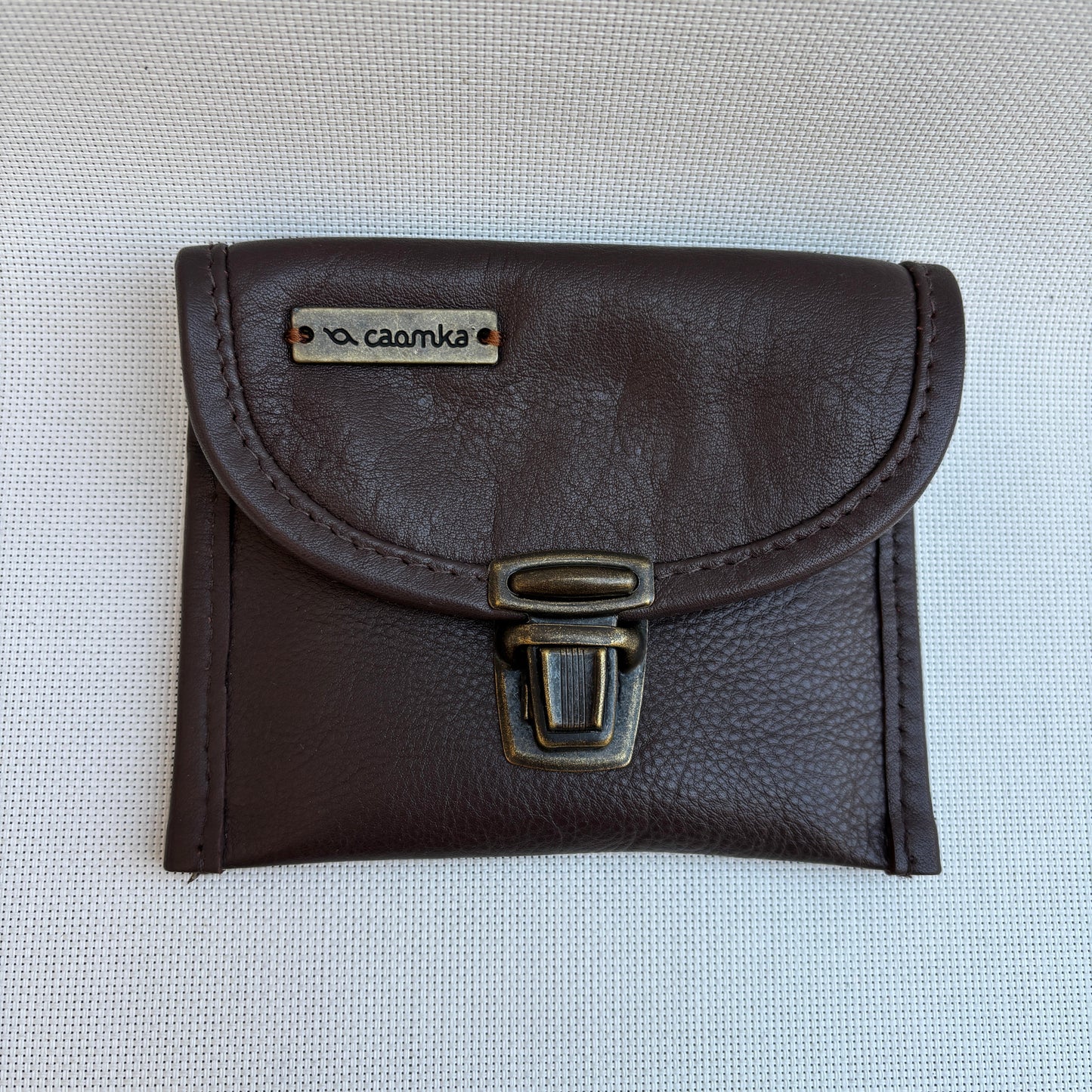 CAOMKA Coin Holder Natural BioCuir® Leather Exclusive Piece No. 12375