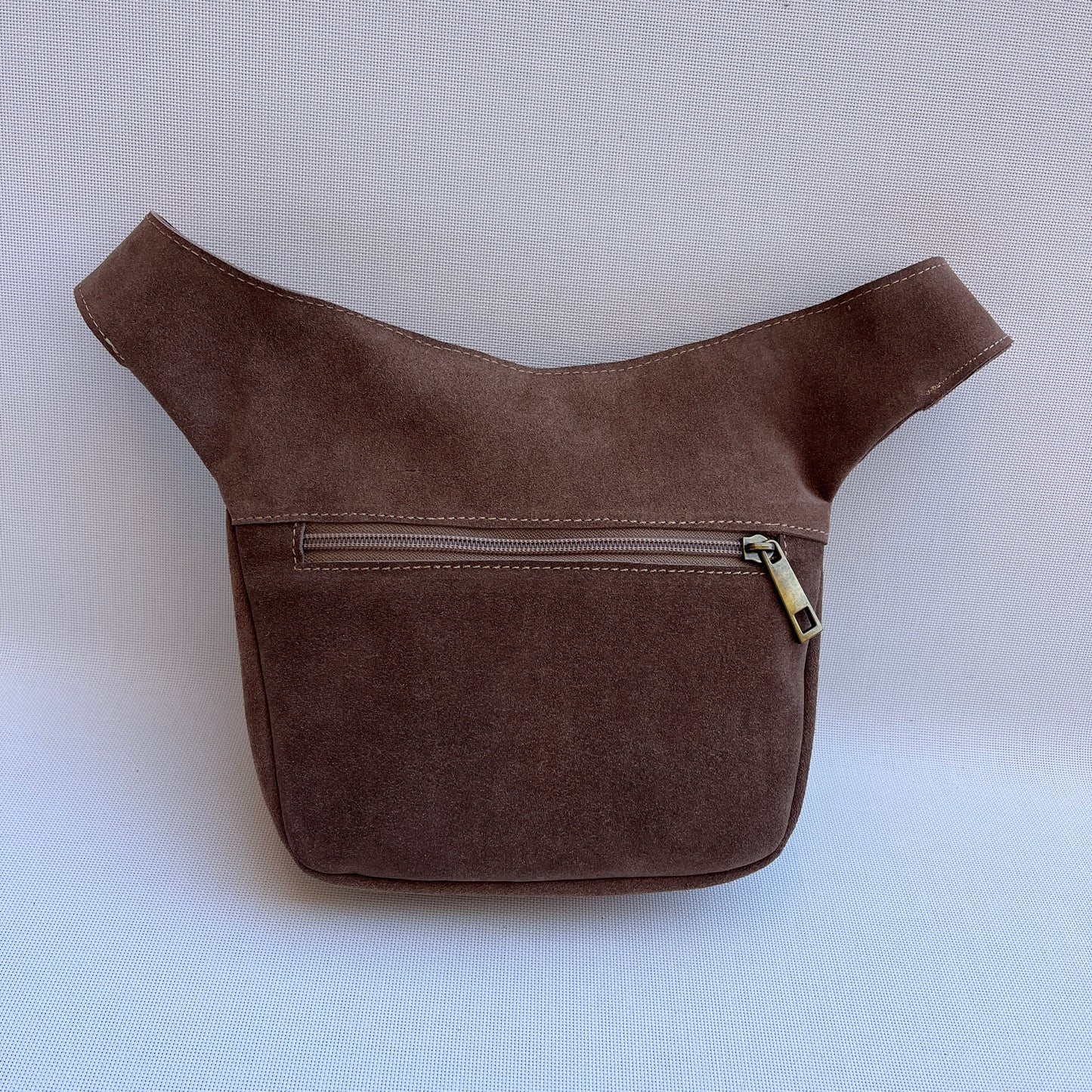 Riñonera "Mini Brown & Beige" · Piel Serraje · Pieza Exclusiva Núm. 14749