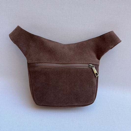 Riñonera "Mini Brown & Beige" · Piel Serraje · Pieza Exclusiva Núm. 14752