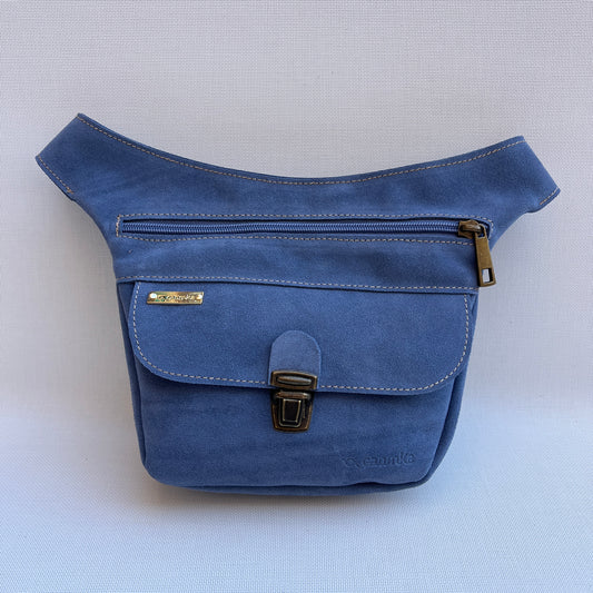 Riñonera "Mini Blue Jeans" · Piel Serraje · Pieza Exclusiva Núm. 14753