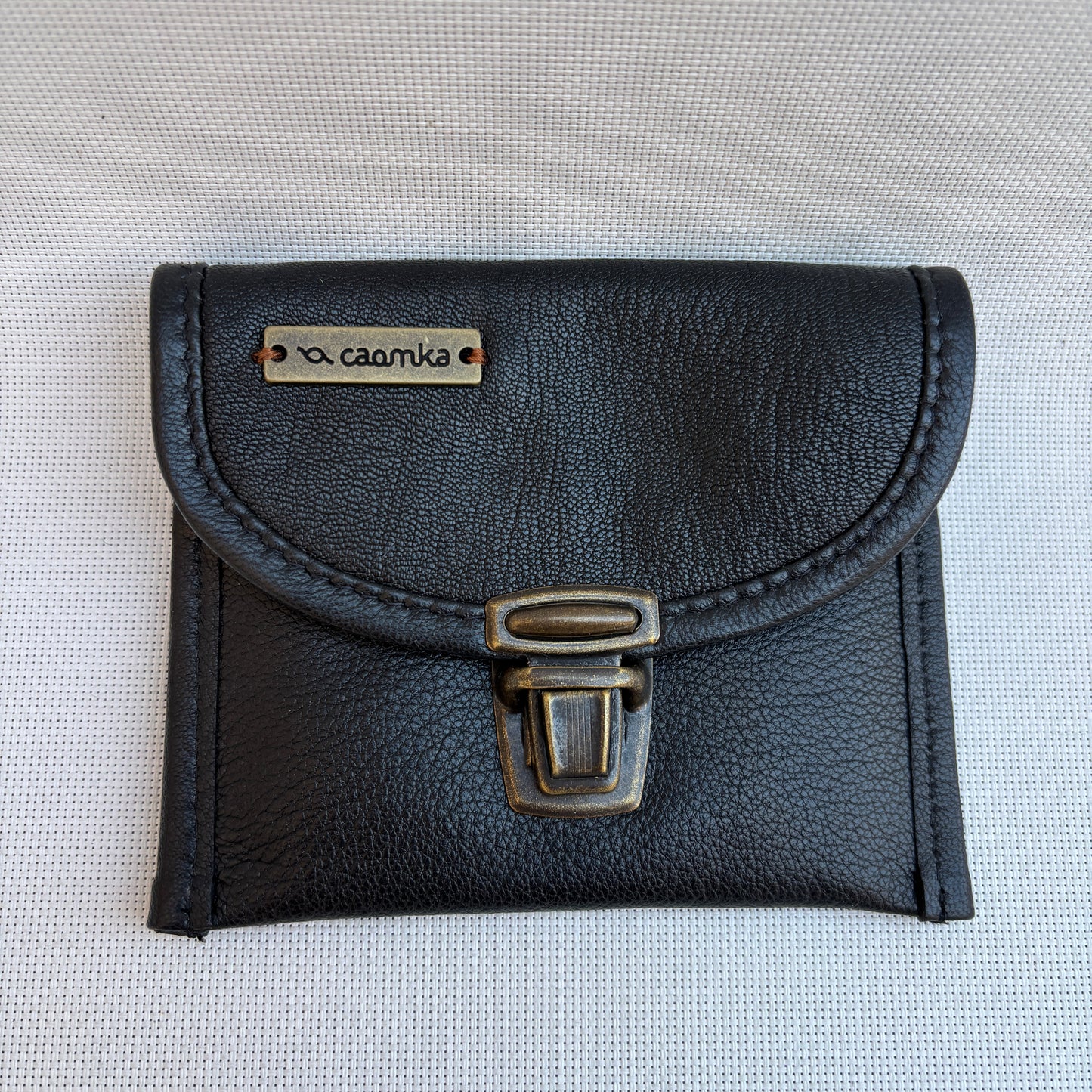 CAOMKA Coin Holder Natural BioCuir® Leather Exclusive Piece No. 12375