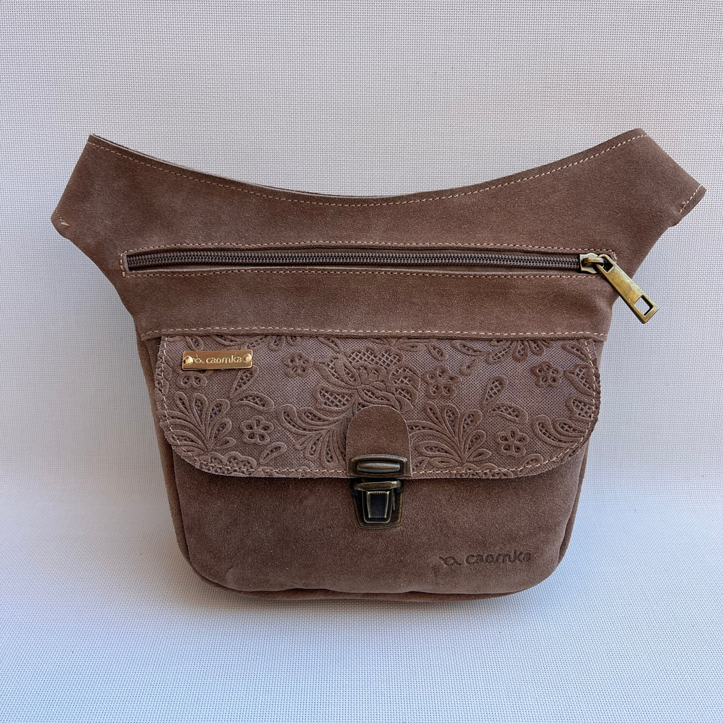Riñonera "Mini Brown Top" · Piel Serraje · Pieza Exclusiva Núm. 14751