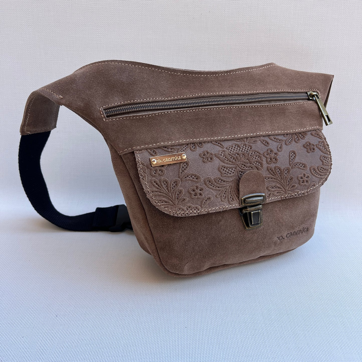 Riñonera "Mini Brown Top" · Piel Serraje · Pieza Exclusiva Núm. 14751