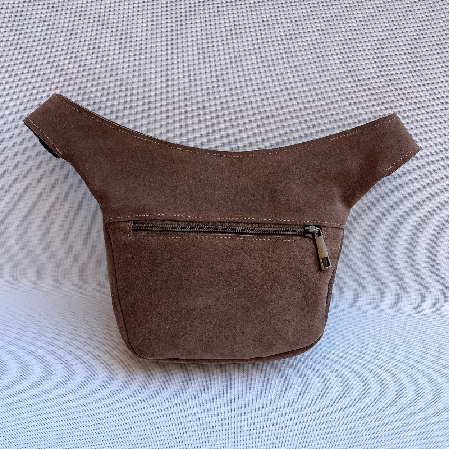 Riñonera "Mini Brown Top" · Piel Serraje · Pieza Exclusiva Núm. 14751