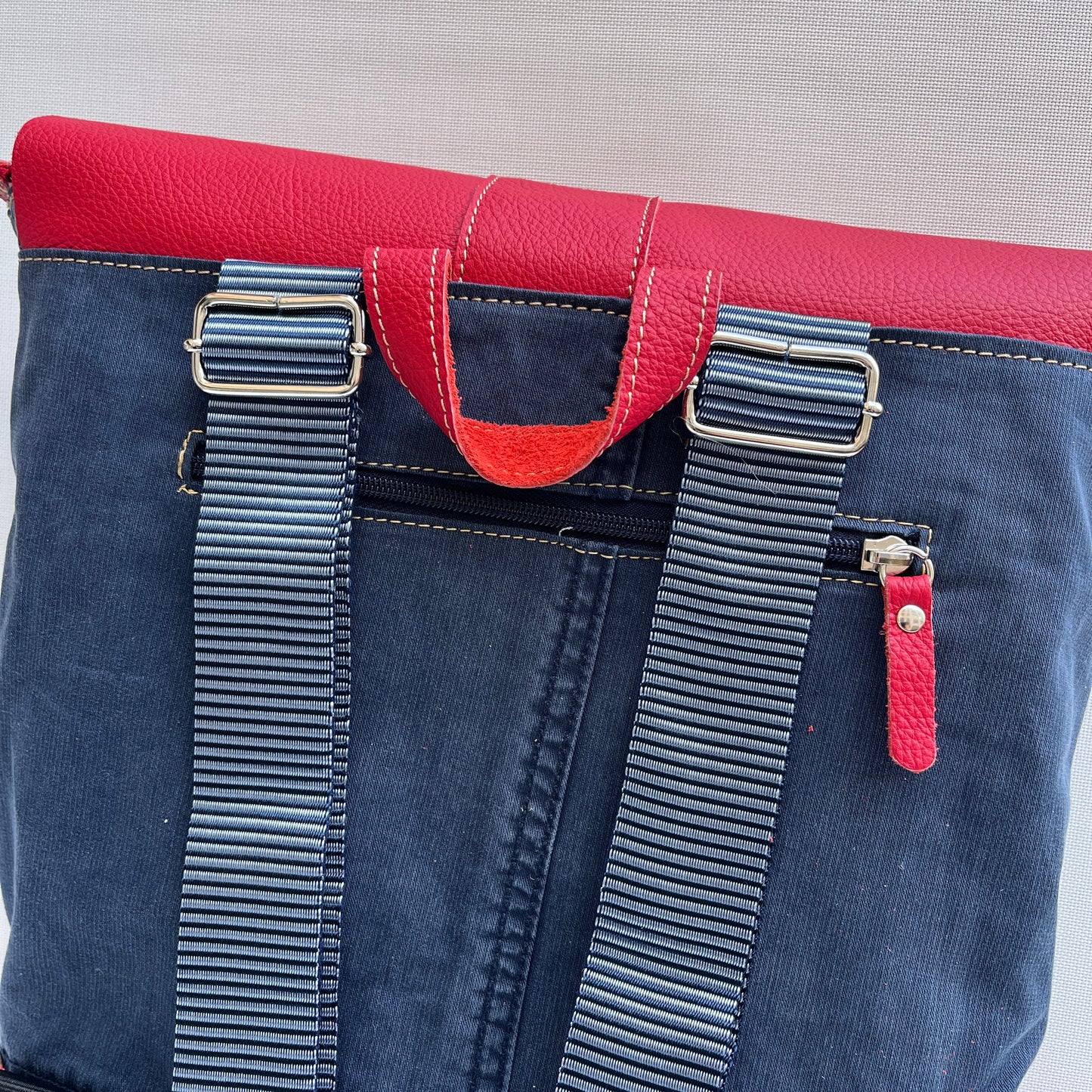 Mochila Top Caomka Recycled ♻️ Jeans · Pieza Única 15516