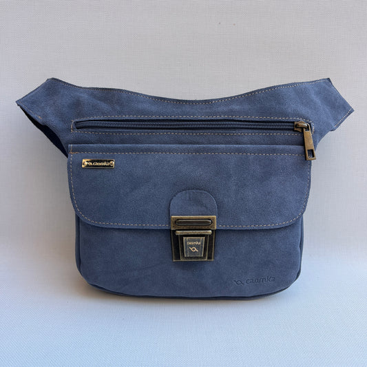 Riñonera Blue Jeans· Piel Serraje · Pieza Exclusiva Núm. 14760